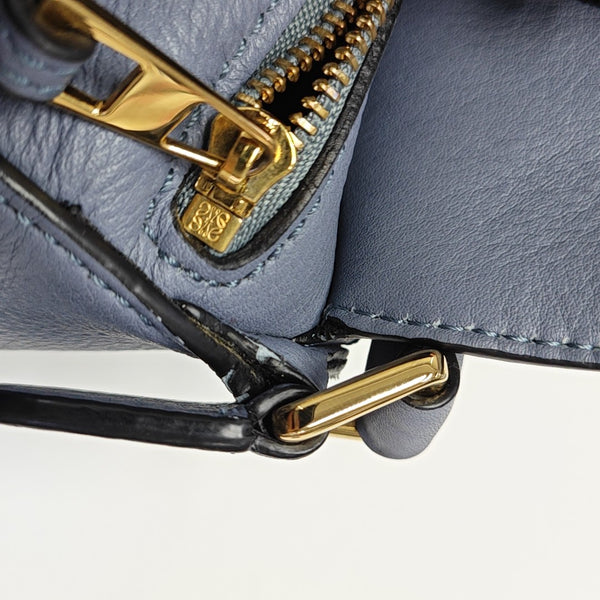 Puzzle Mini Calfskin Blue