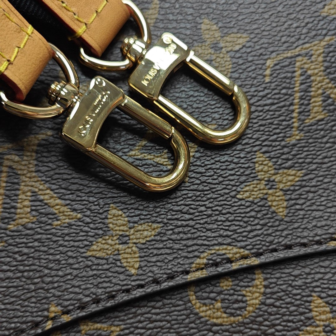 DIANE Monogram Coated Canvas Brown