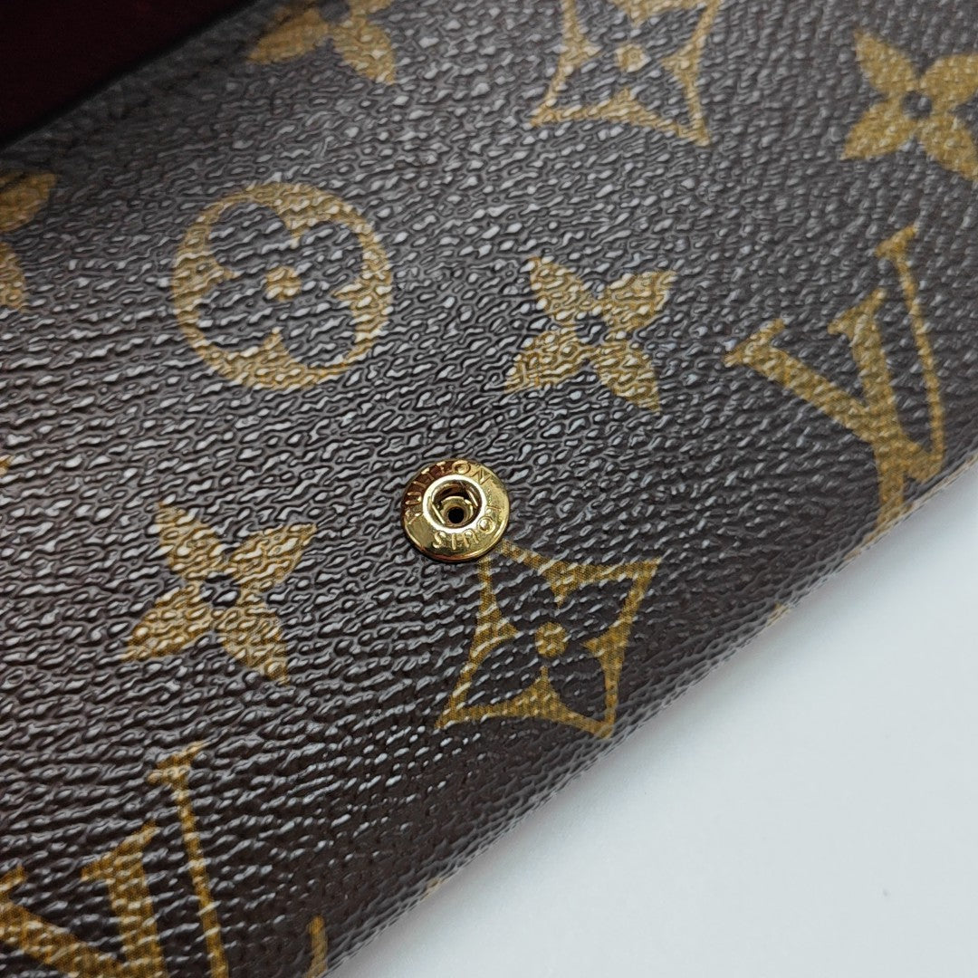 JOSÉPHINE Monogram Coated Canvas Brown Wallet