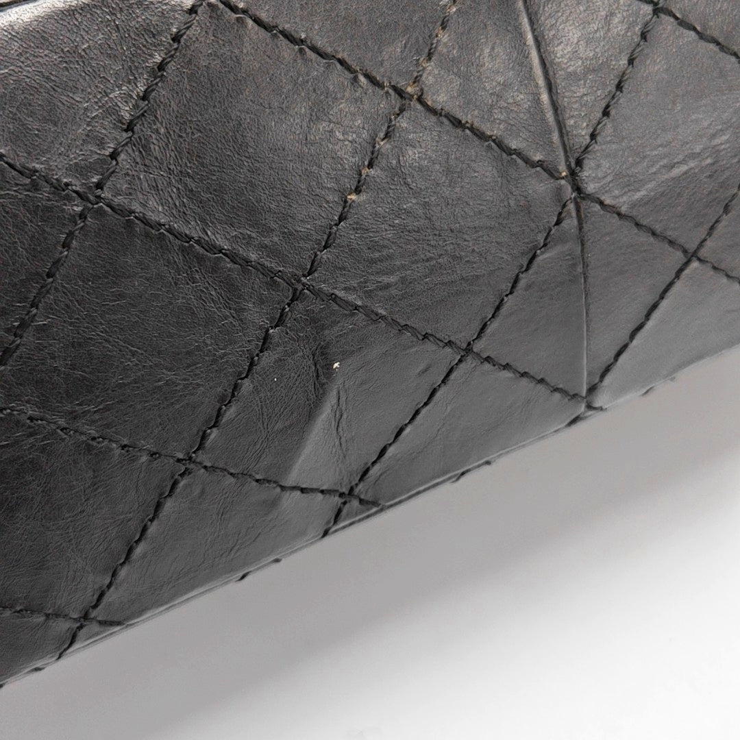 2.55 227 (jumbo) Quilted Calfskin Black