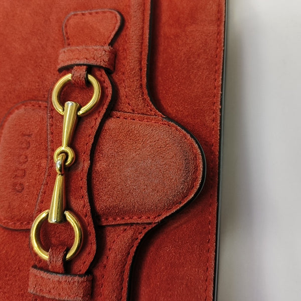 Suede Shoulder Bag Red