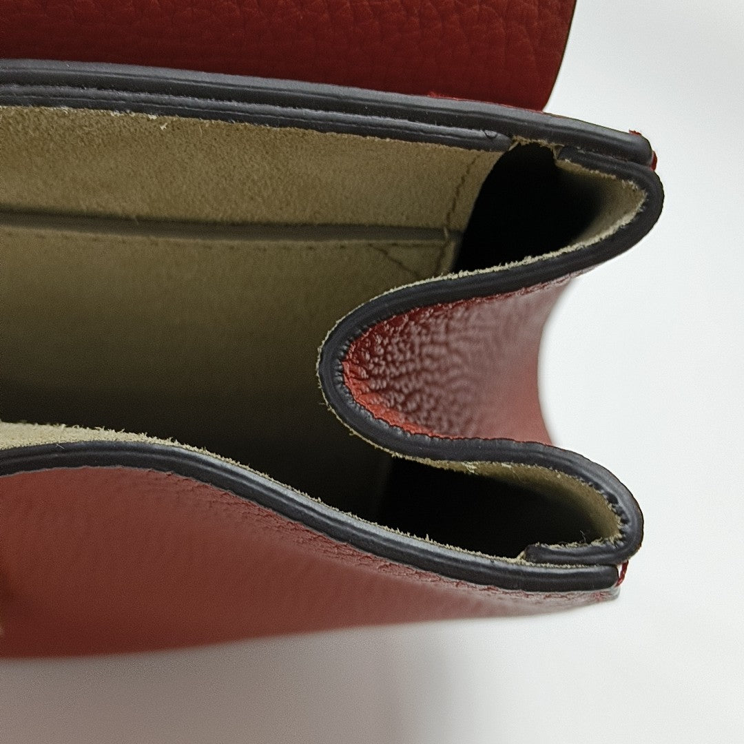 Drew Medium Calfskin Red