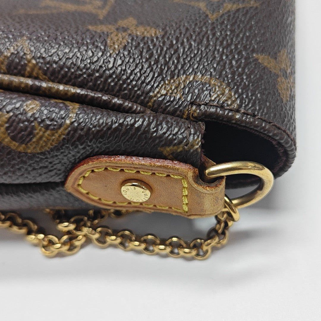 FAVORITE PM Monogram Coated Canvas Brown