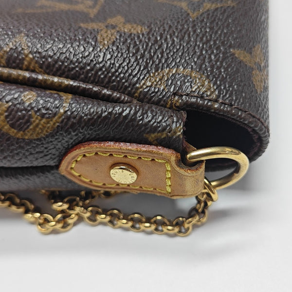 FAVORITE PM Monogram Coated Canvas Brown