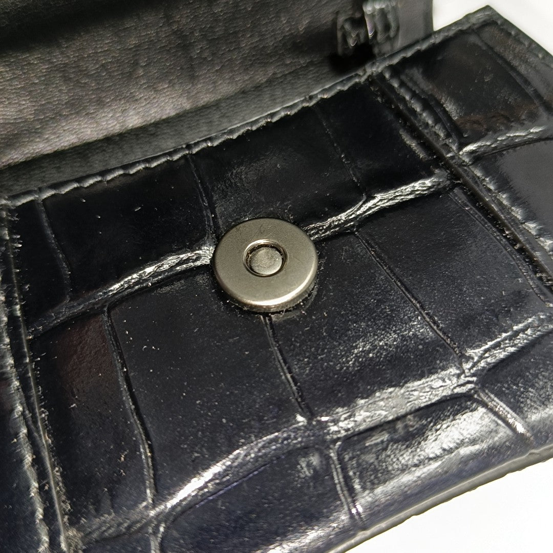 Hourglass Mini Calfskin Black