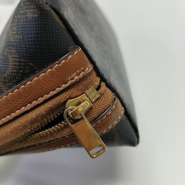 TRIOMPHE CANVAS Mini Coated Canvas Brown