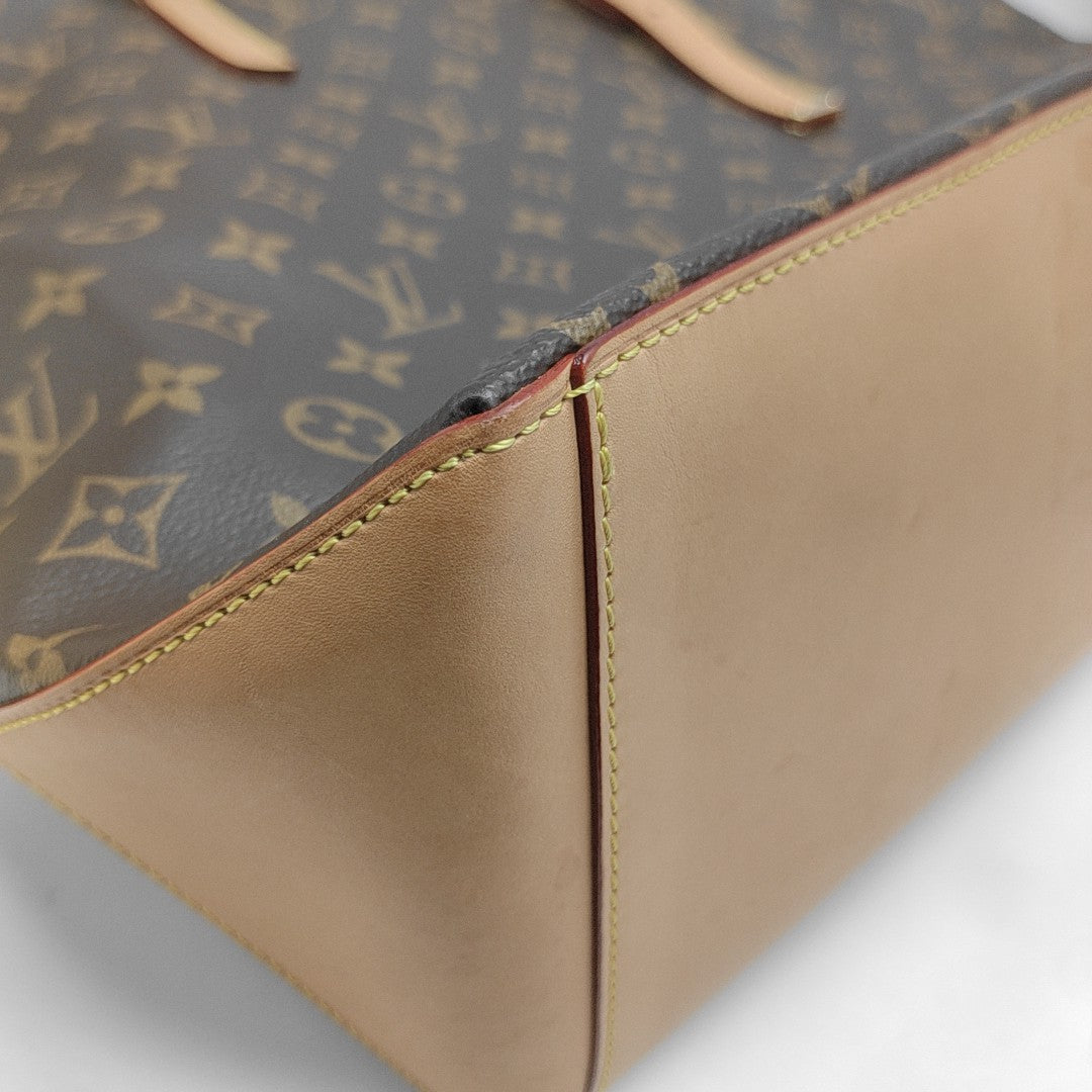 CABAS MEZZO Monogram Coated Canvas Brown
