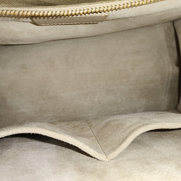 Book Tote Small Quilted Calfskin Beige
