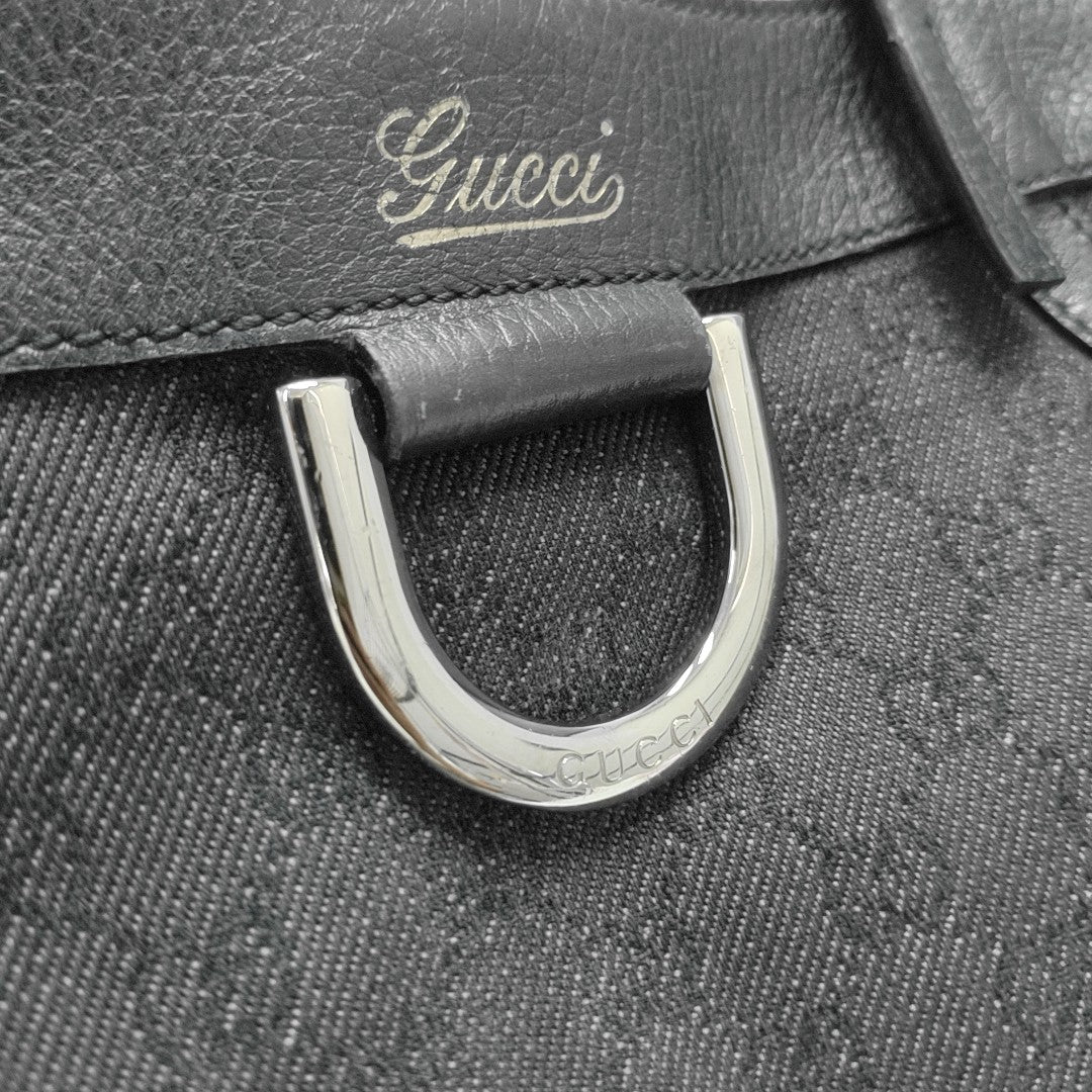 Monogram Canvas Tote Bag Black