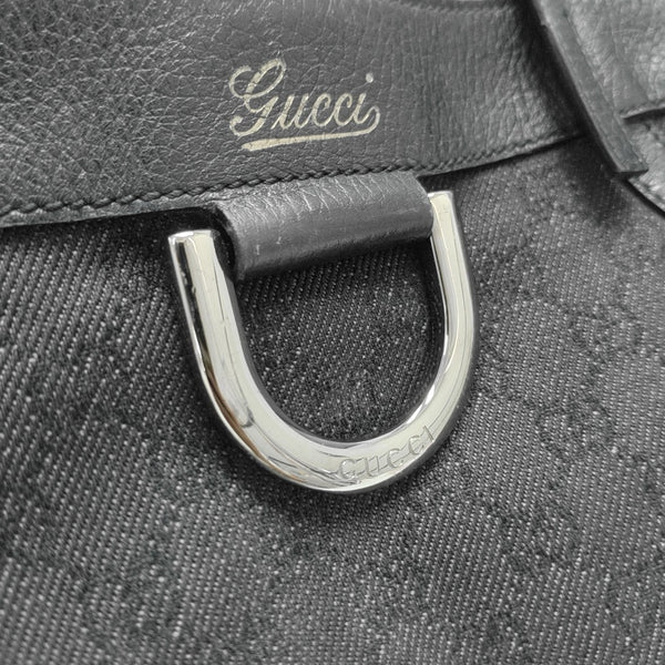 Monogram Canvas Tote Bag Black