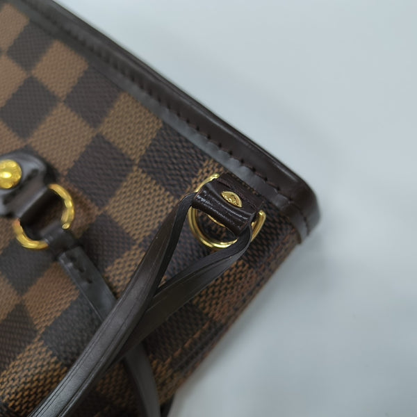 NEVERFULL MM Damier Ebene Coated Canvas Brown