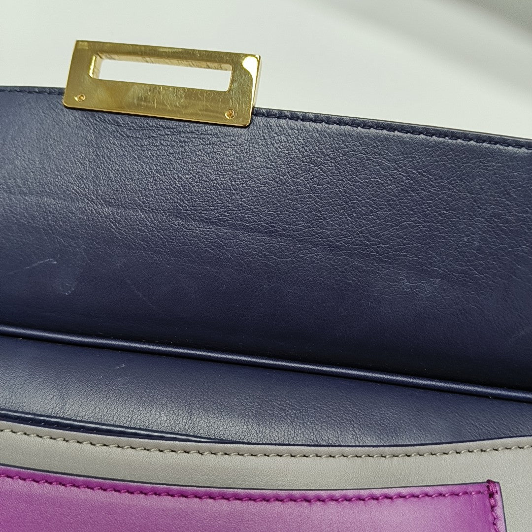 Calfskin Clutch Multicolor