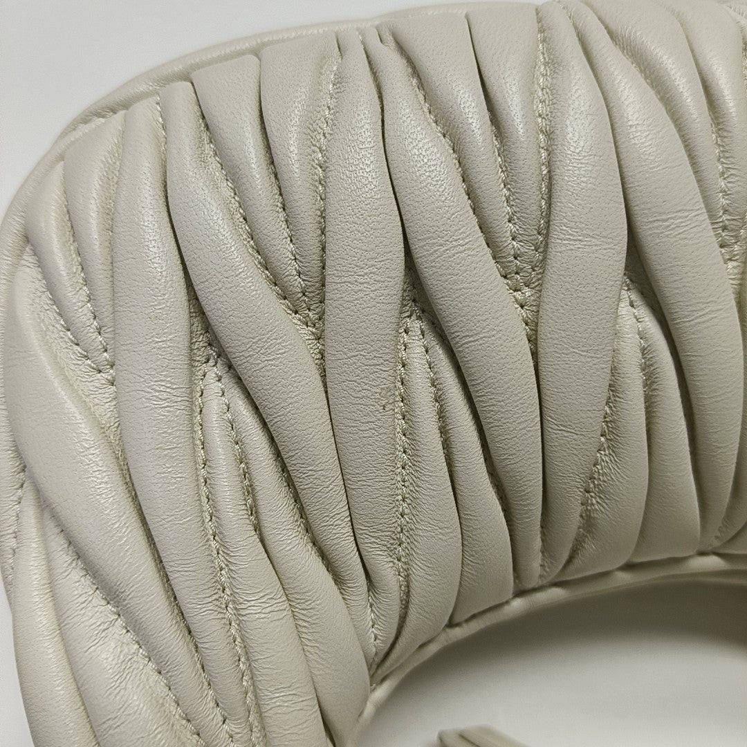 Wander Matelassé Mini Quilted Lambskin White