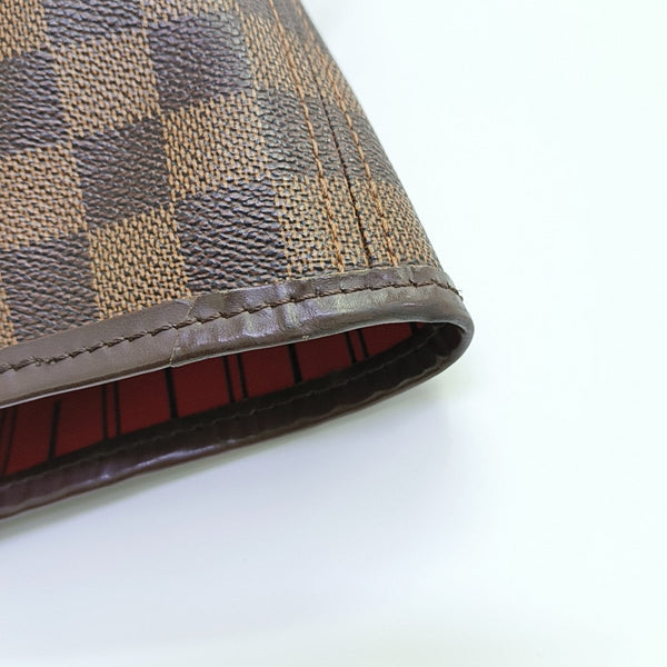 NEVERFULL GM Damier Ebene Coated Canvas Brown