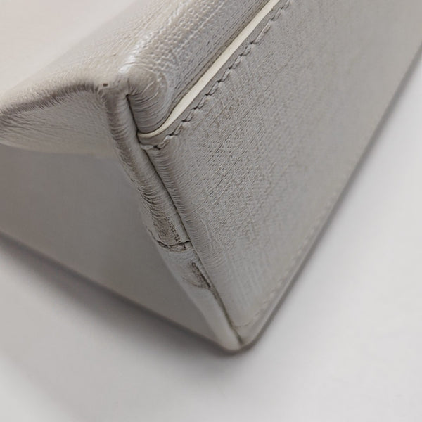 Shopping Bag Super Mini Calfskin White