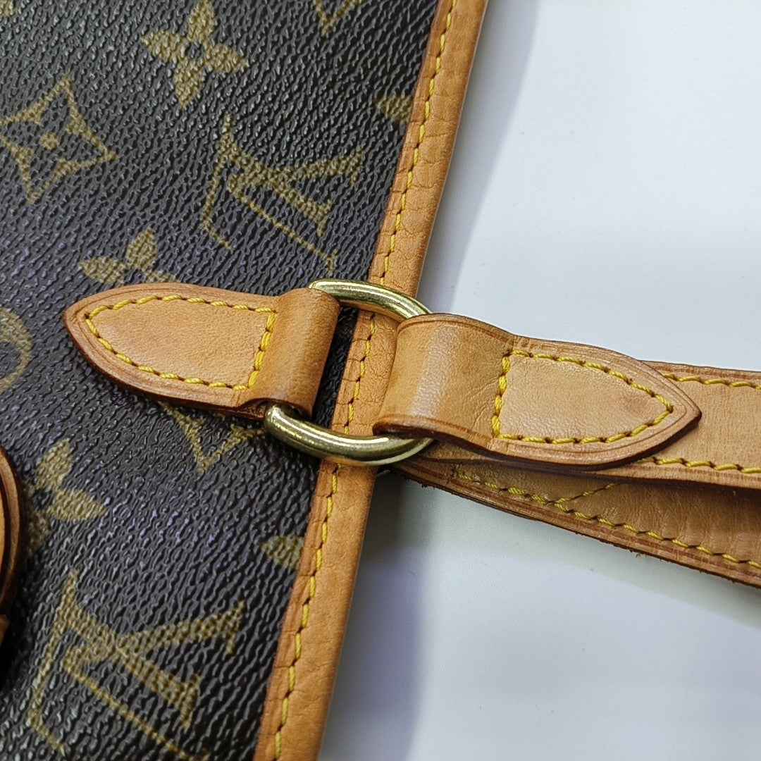 BATIGNOLLES MM Monogram Coated Canvas Brown