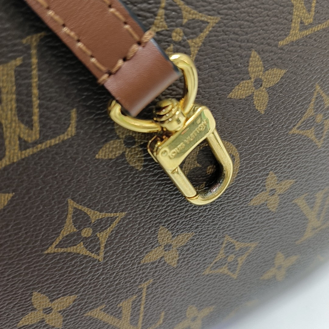 NÉONOÉ MM Monogram Coated Canvas Brown