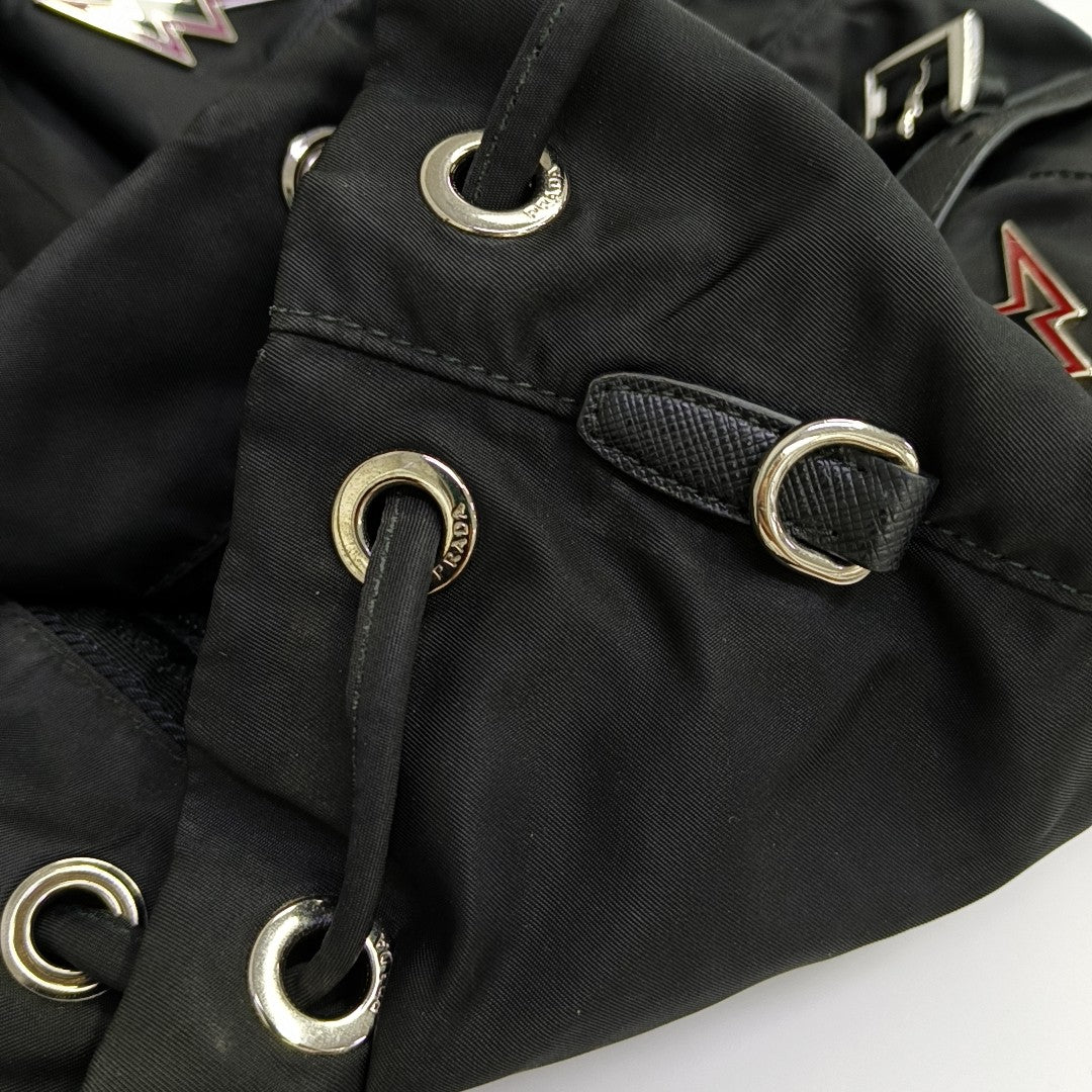 Nylon Backpack Black