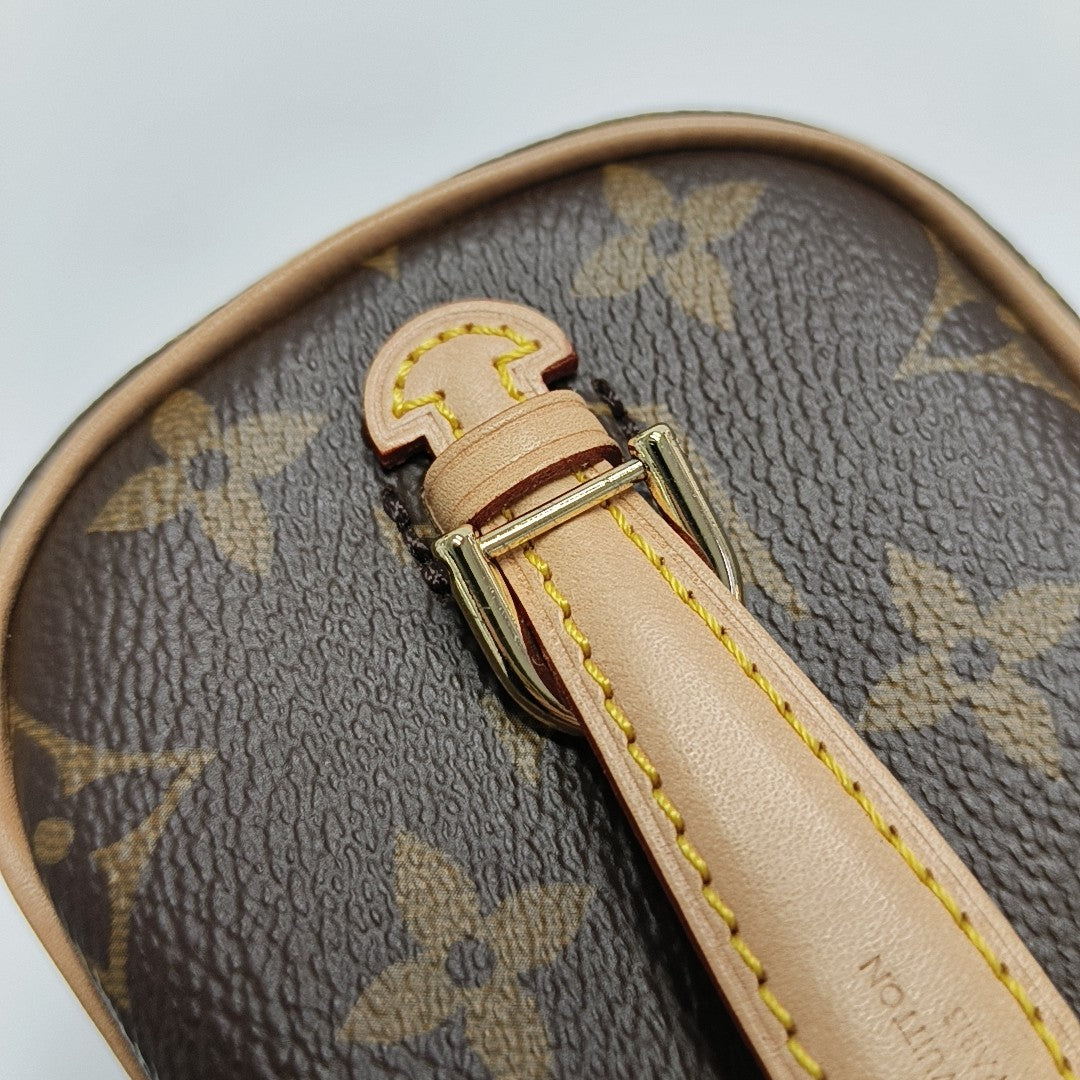 NICE Super Mini Monogram Coated Canvas Brown