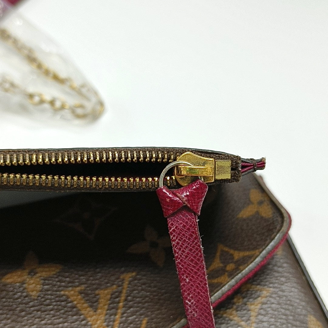 FÉLICIE Monogram Coated Canvas Brown