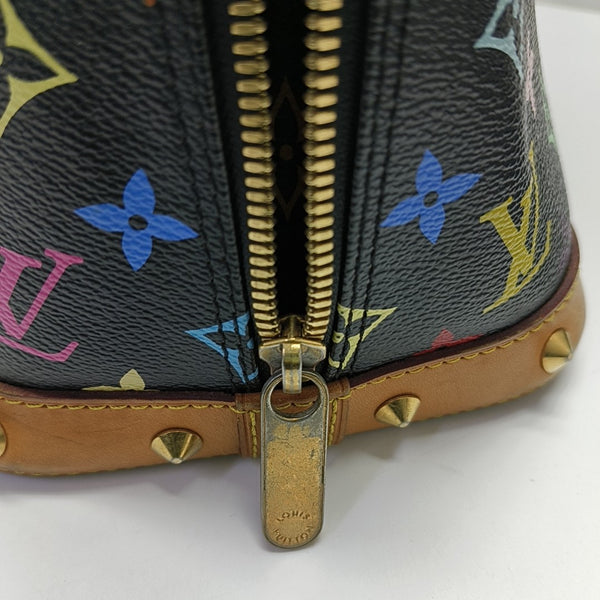 LV × TM Alma Small Monogram Lona Revestida Negra