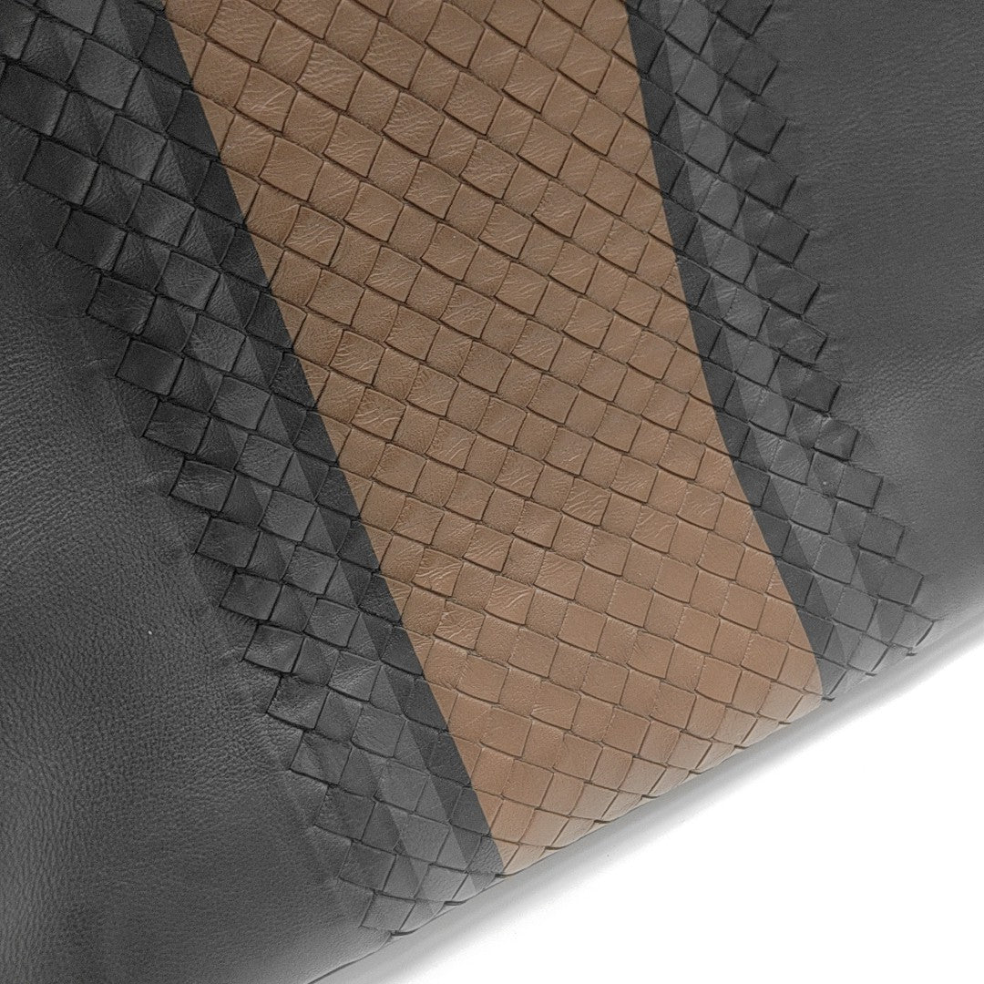 Calfskin Top Handle Bag Black
