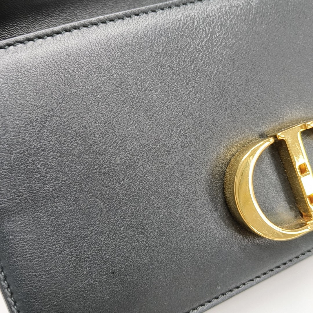 30 Montaigne East-West Mini Calfskin Black