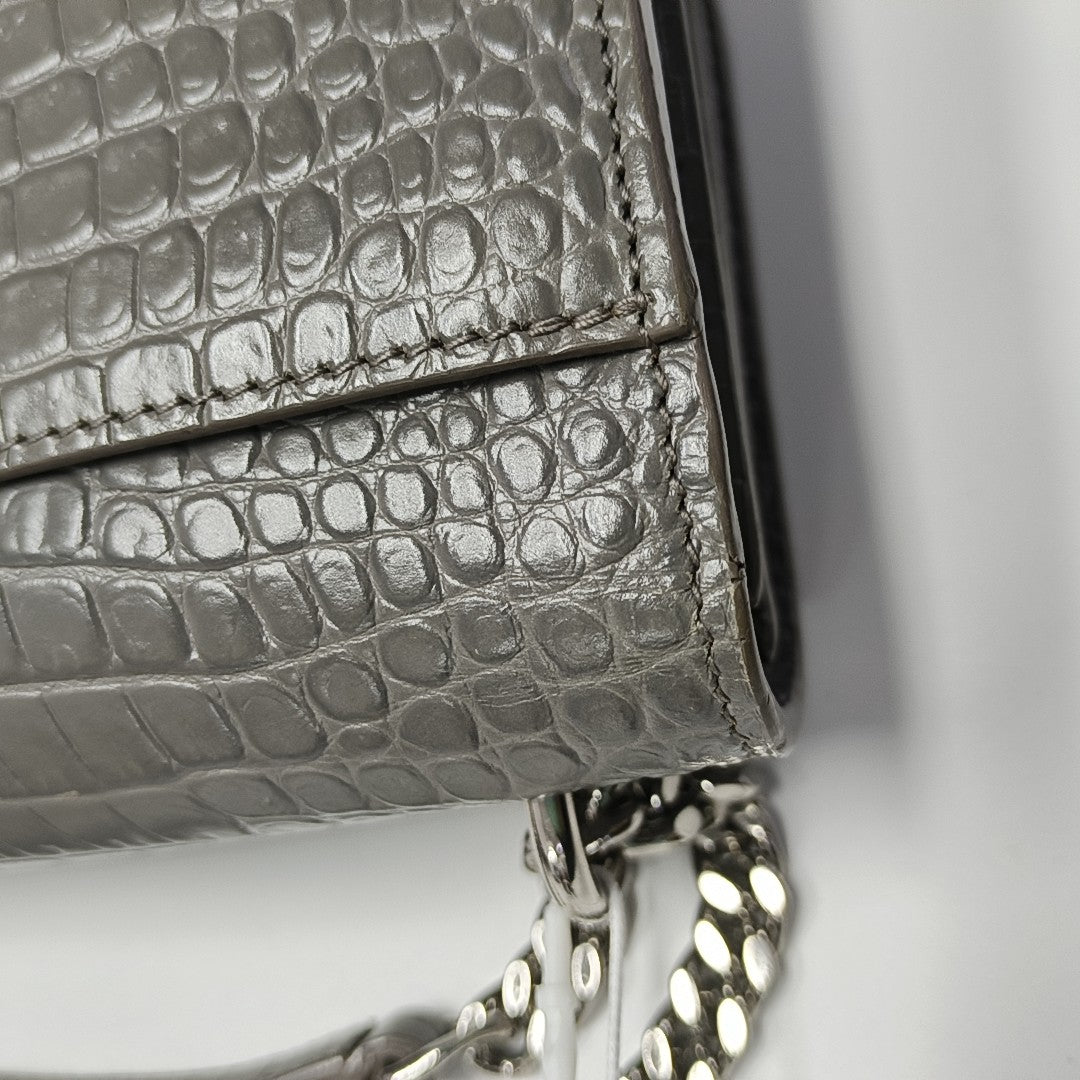 SUNSET Medium Calfskin Gray