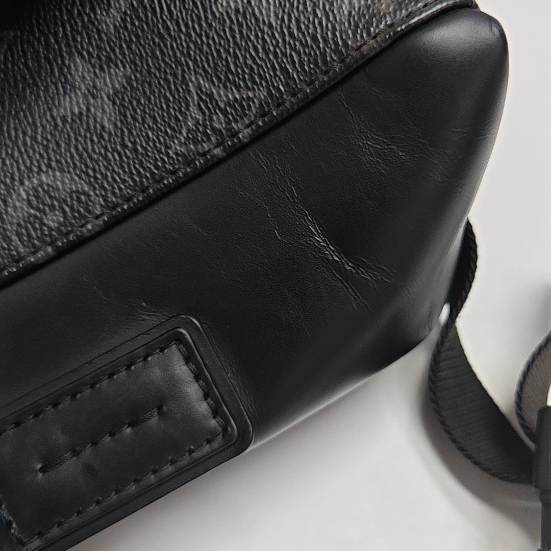 VOYAGER PM Monogram Coated Canvas Black