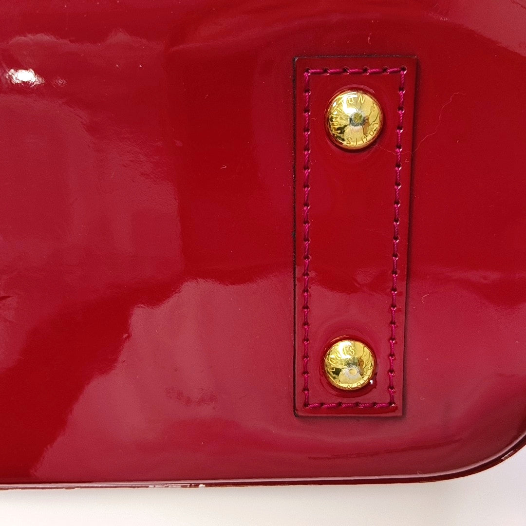 ALMA BB Monogram Patent Leather Red