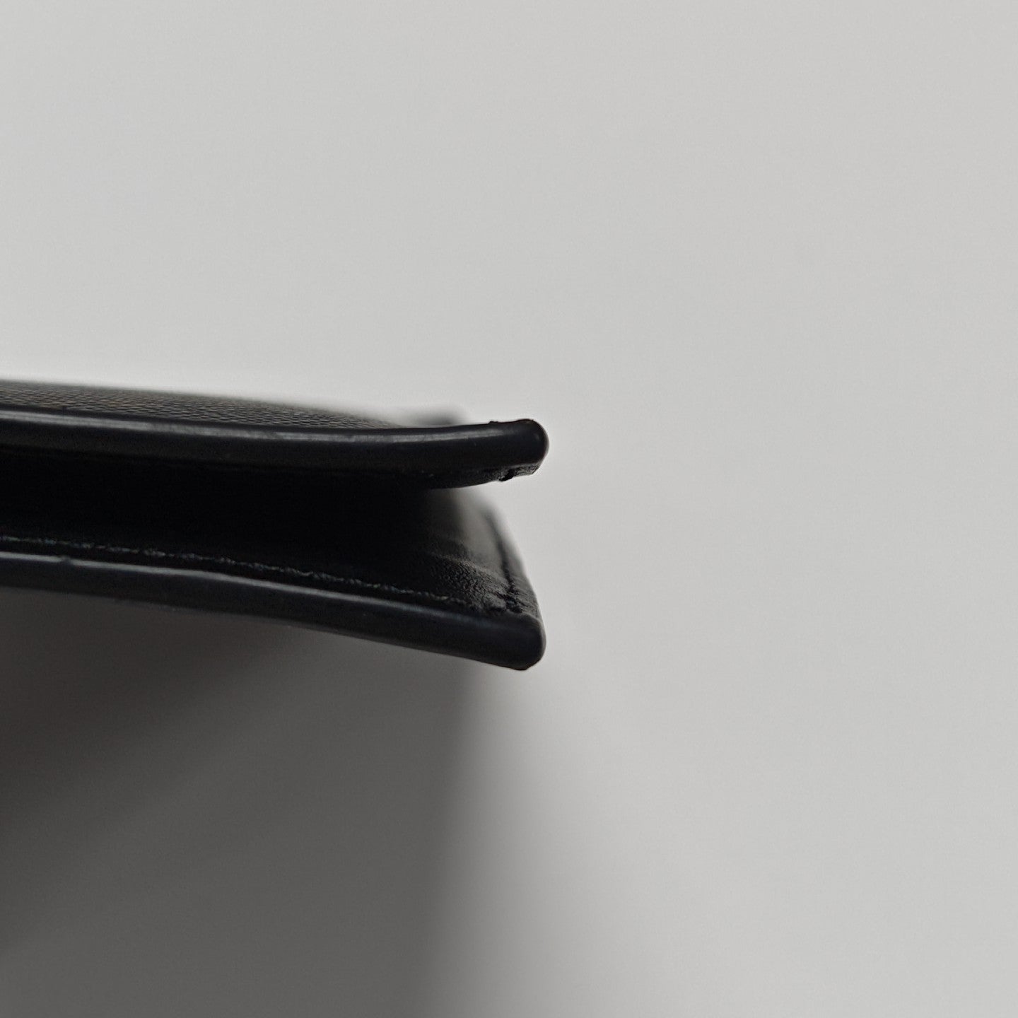 Coated Canvas Card Holder Brown