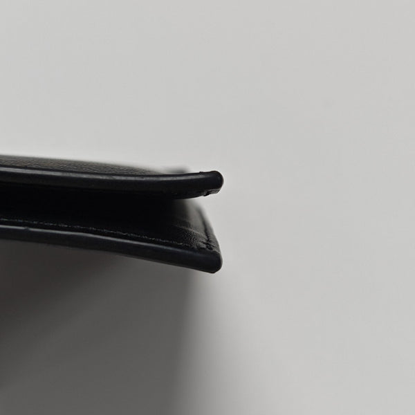 Coated Canvas Card Holder Brown