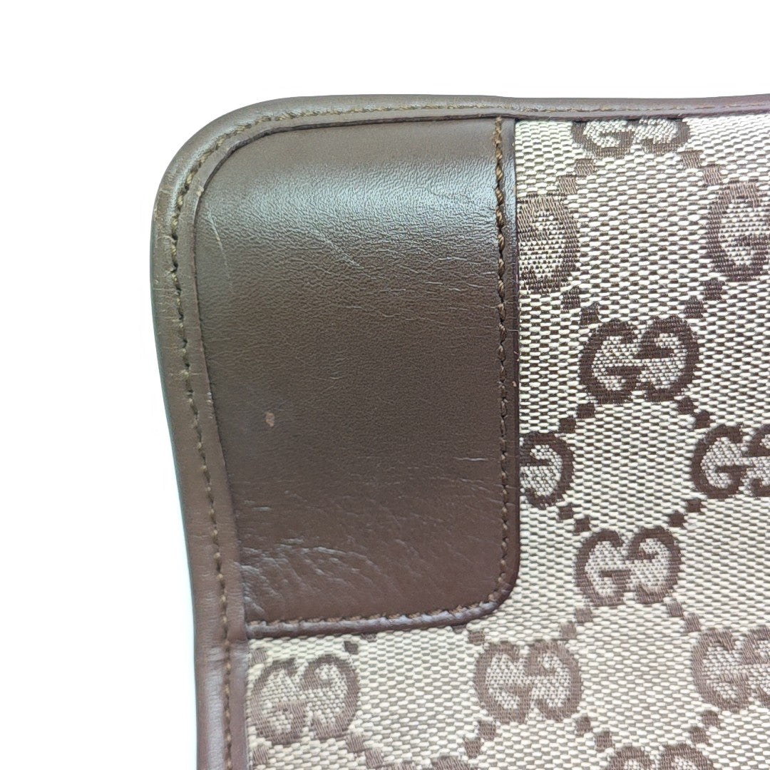 Monogram Canvas Top Handle Bag Brown