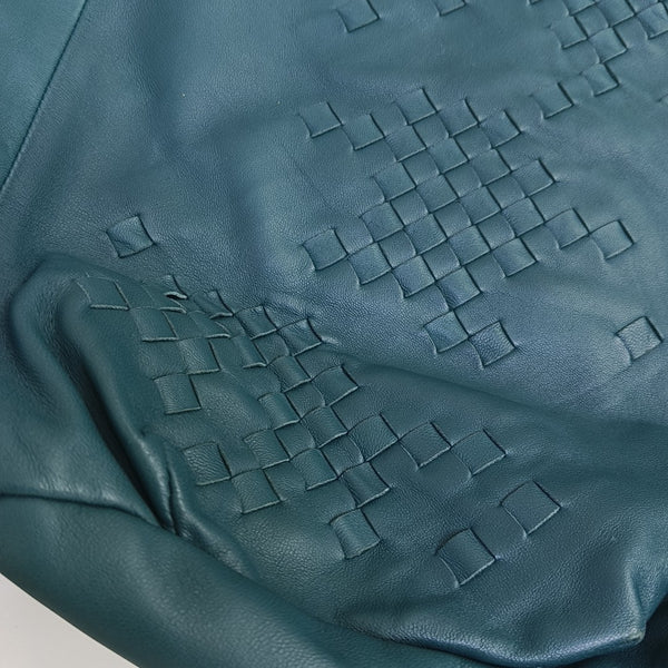 Lambskin Top Handle Bag Green