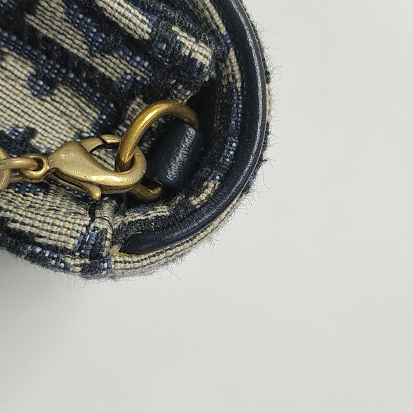 Saddle Mini Oblique Canvas Blue