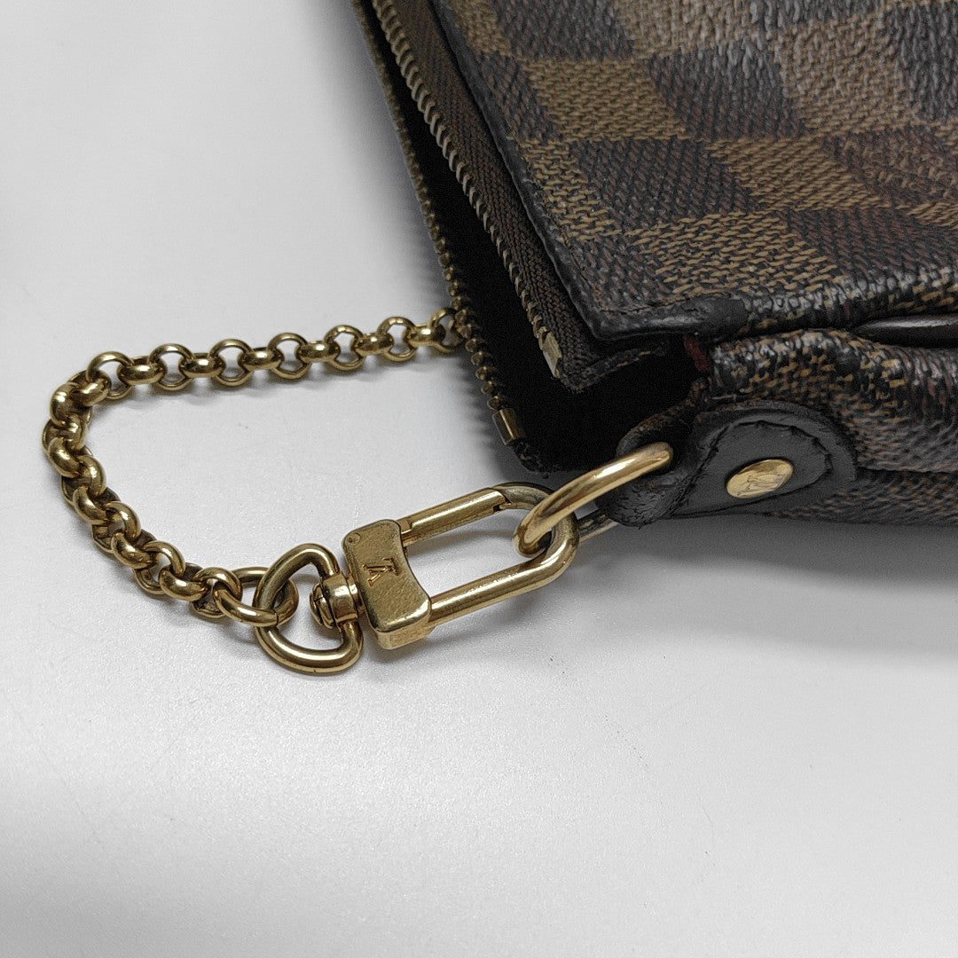 EVA Damier Ebene Coated Canvas Brown