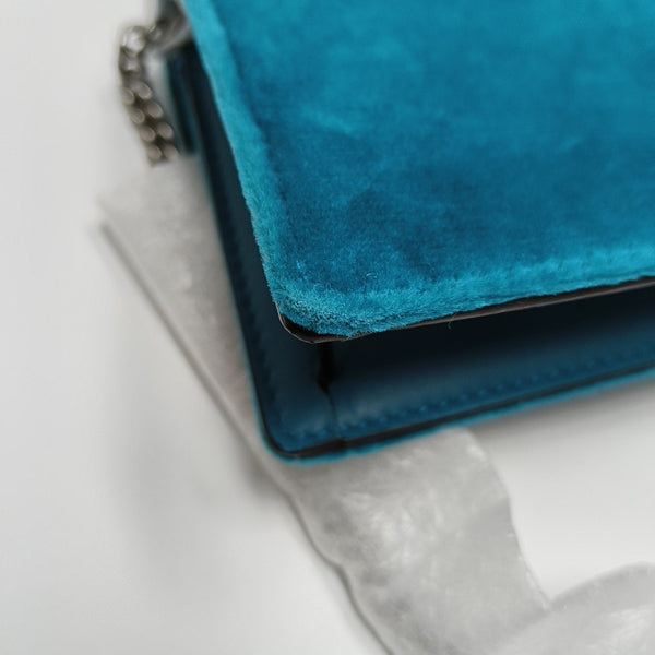Authenticated pre-owned  Dionysus Super Mini Velvet Green - Shoulder Bag at Looply