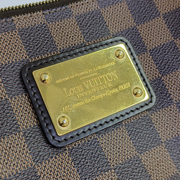EVA Damier Ebene Coated Canvas Brown