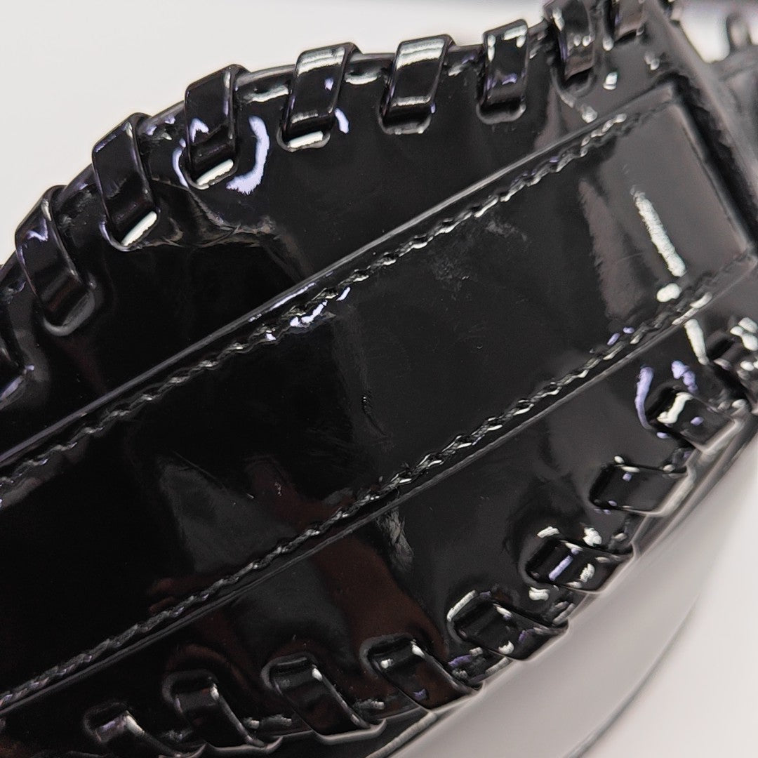 Le Cagole Mini Patent Leather Black