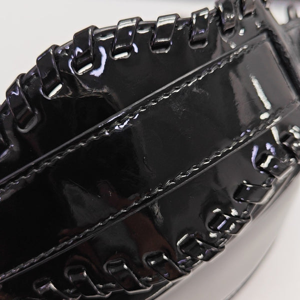 Le Cagole Mini Patent Leather Black