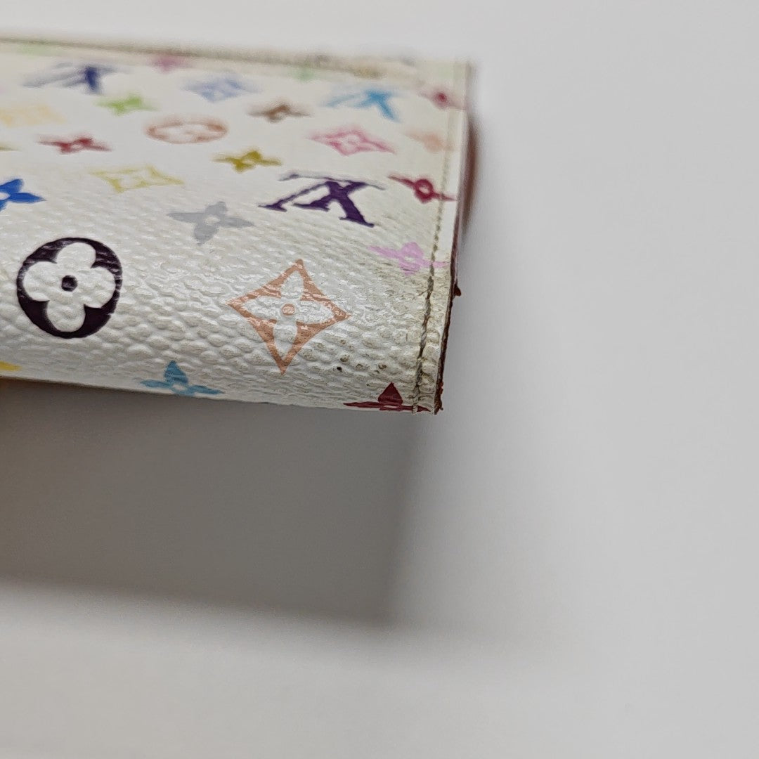 LV × TM EUGENIE Monogram Coated Canvas White Wallet