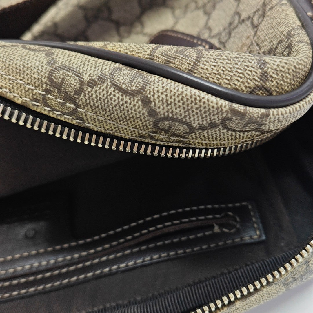 GG Supreme Monogram Coated Canvas Black