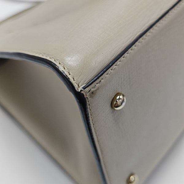 Calfskin Shoulder Bag Beige