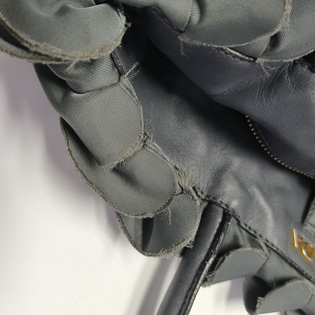 Nylon Top Handle Bag Green