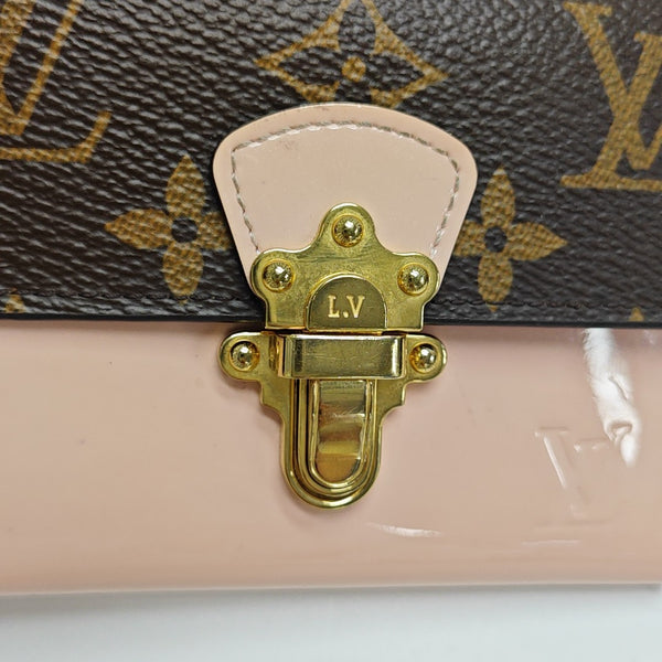 CHERRYWOOD Monogram Calfskin Pink Wallet