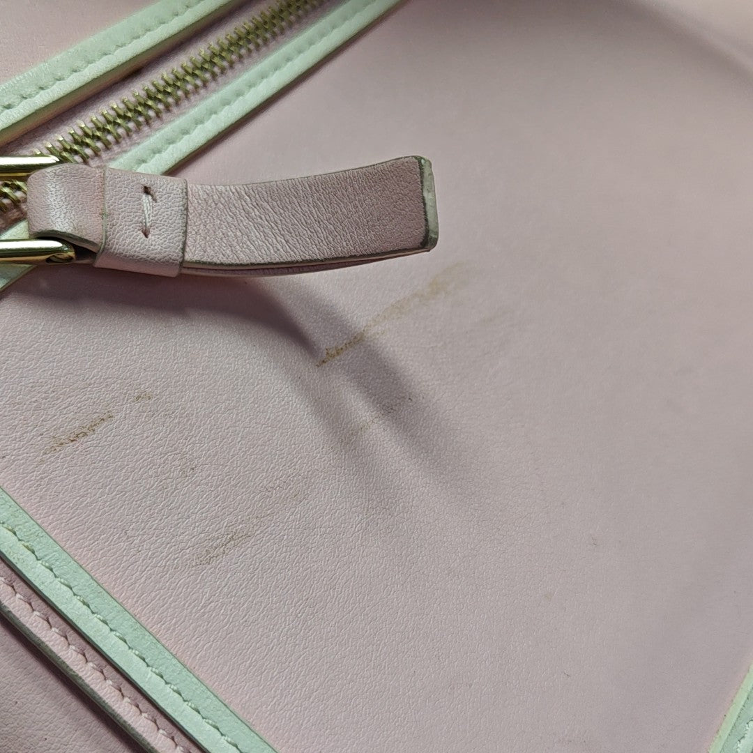 Leather Shoulder Bag Pink