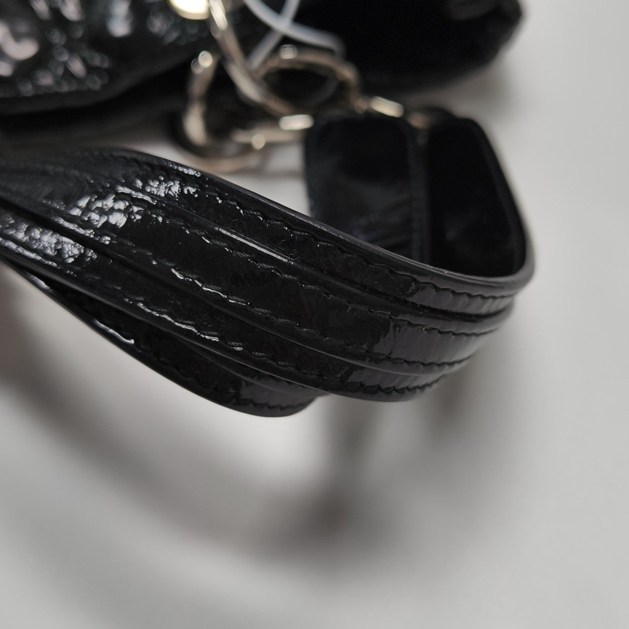 Dior Soft Cannage Patent Leather Black