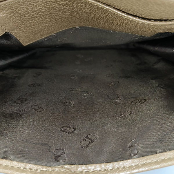 Coated Canvas Crossbody Bag Brown