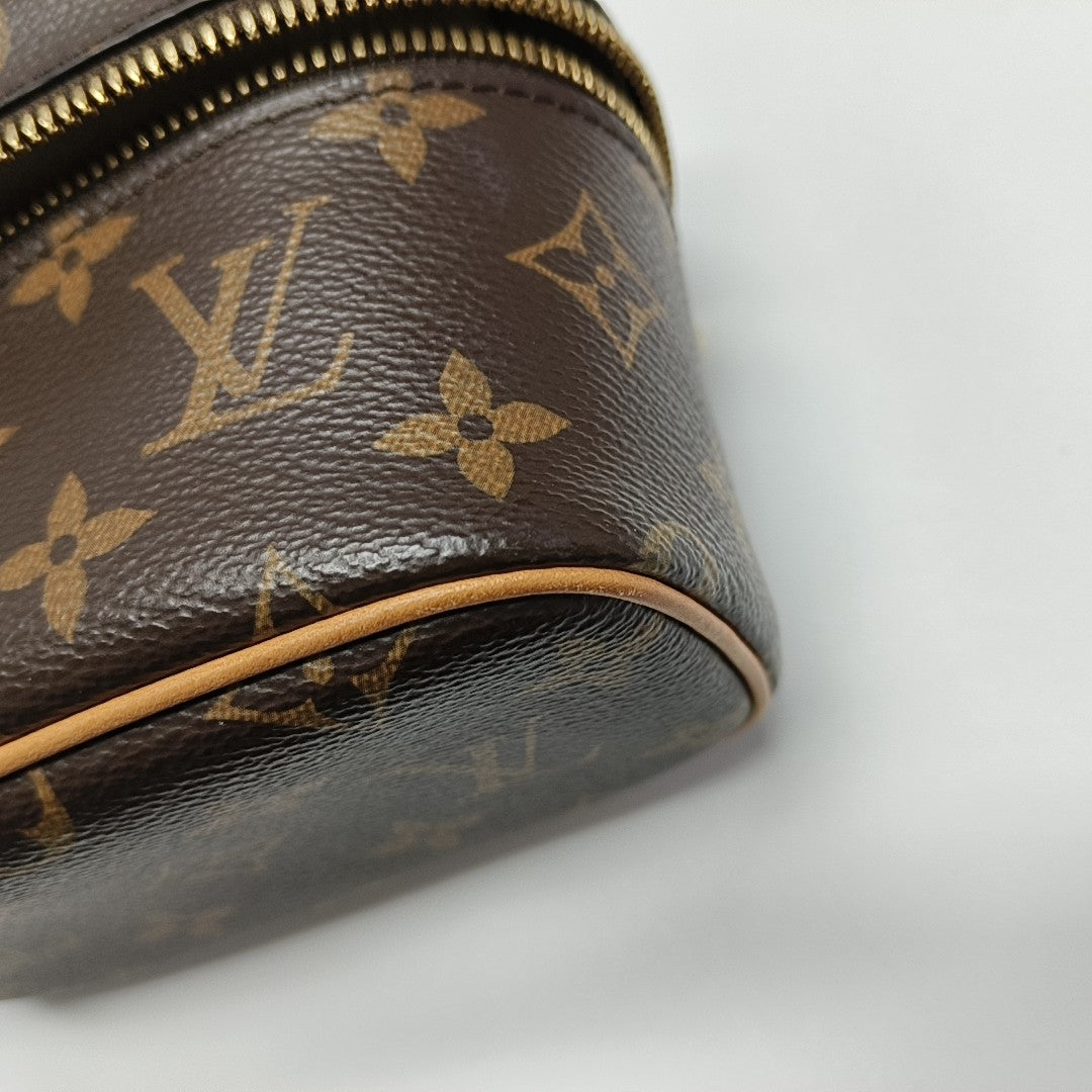 NICE Super Mini Monogram Coated Canvas Brown