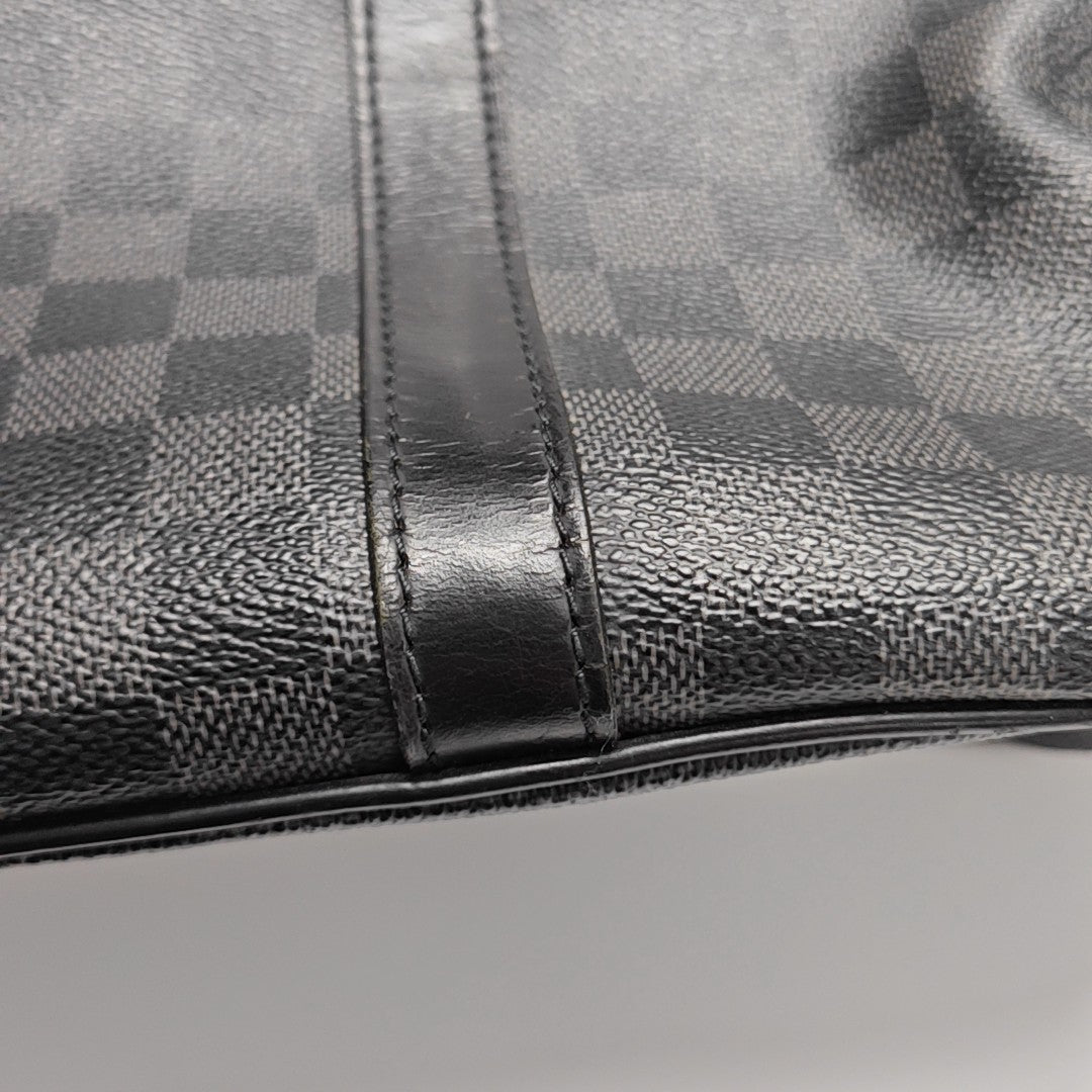 TADAO MM Damier Graphite Coated Canvas Gray